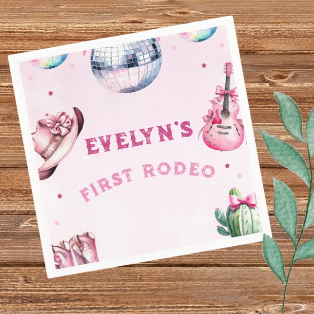 Servilleta De Papel Cumpleaños de Cactus de Fiesta de Vaquero de Guita (Subido por el creador)