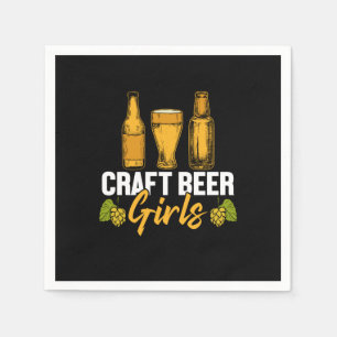 Servilleta De Papel Cumpleaños de chicas cerveceras cerveceras artesan