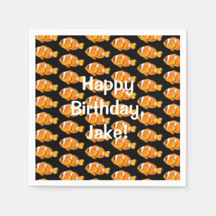 Servilleta De Papel Cumpleaños de Clown Fish