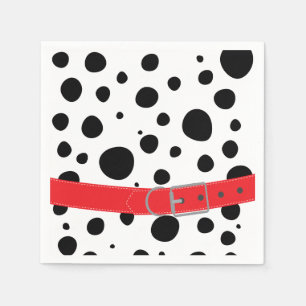 Servilleta De Papel Cumpleaños de Dalmatian Spots