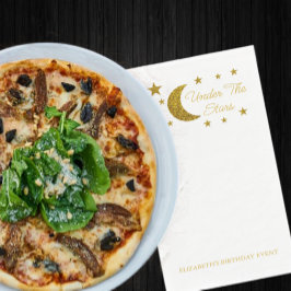 Servilleta De Papel Cumpleaños De Debajo De Las Estrellas