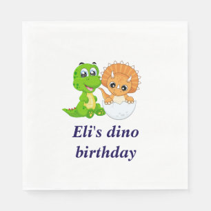 Servilleta De Papel cumpleaños de Dinosaur