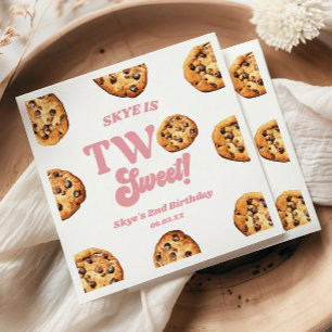 Servilleta De Papel Cumpleaños de Dos Galletas Dulces y Leche 2