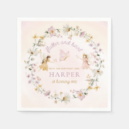 Servilleta De Papel Cumpleaños de Fairy Garden