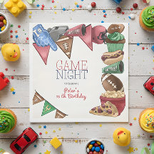 cumpleaños de fútbol de la noche del partido