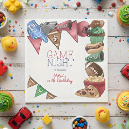 Servilleta De Papel cumpleaños de fútbol de la noche del partido