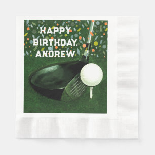 Servilleta De Papel Cumpleaños de Golf