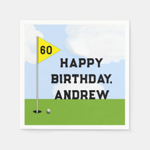 Servilleta De Papel Cumpleaños de Golf