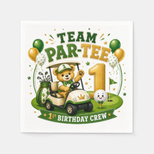 Servilleta De Papel Cumpleaños de Golf 1er