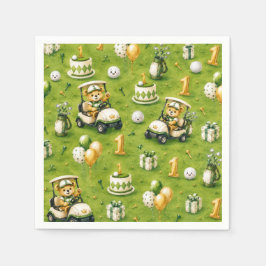 Servilleta De Papel Cumpleaños de Golf 1er 