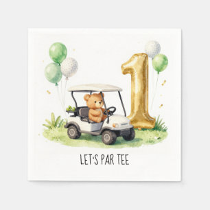 Servilleta De Papel Cumpleaños de Golf 1er Vamos al Par
