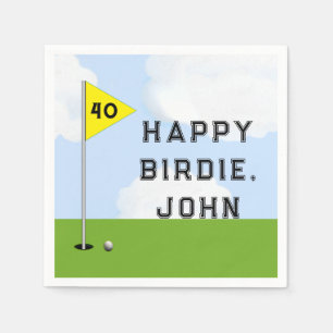 Servilleta De Papel Cumpleaños de Golf Divertido