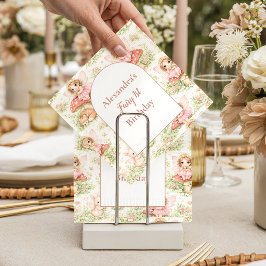 Servilleta De Papel Cumpleaños de hada del jardín encantado