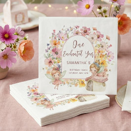 Servilleta De Papel Cumpleaños de Hadas Soñadoras Primero