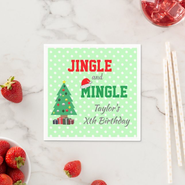 Servilleta De Papel Cumpleaños De Jingle Y Mingle (In situ)