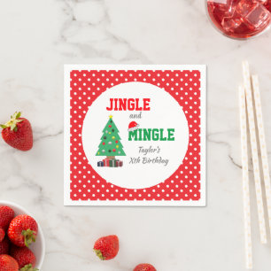 Servilleta De Papel Cumpleaños De Jingle Y Mingle