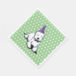 Servilleta De Papel Cumpleaños de KiniArt Westie