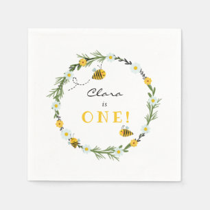 Servilleta De Papel Cumpleaños de la abeja