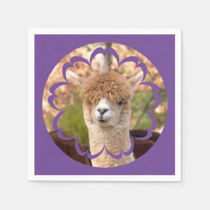 Servilleta De Papel Cumpleaños de la alpaca