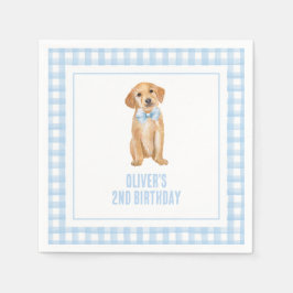 Servilleta De Papel Cumpleaños de la cachorro perrito