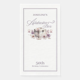 Servilleta De Papel Cumpleaños de la Caja de Alabaster