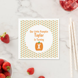 Servilleta De Papel Cumpleaños de la Calabaza Pequeña