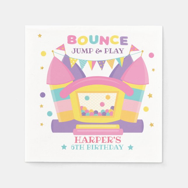 Servilleta De Papel Cumpleaños de la Casa Bonza (Anverso)