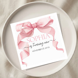 Servilleta De Papel Cumpleaños de la Coqueta Rosa