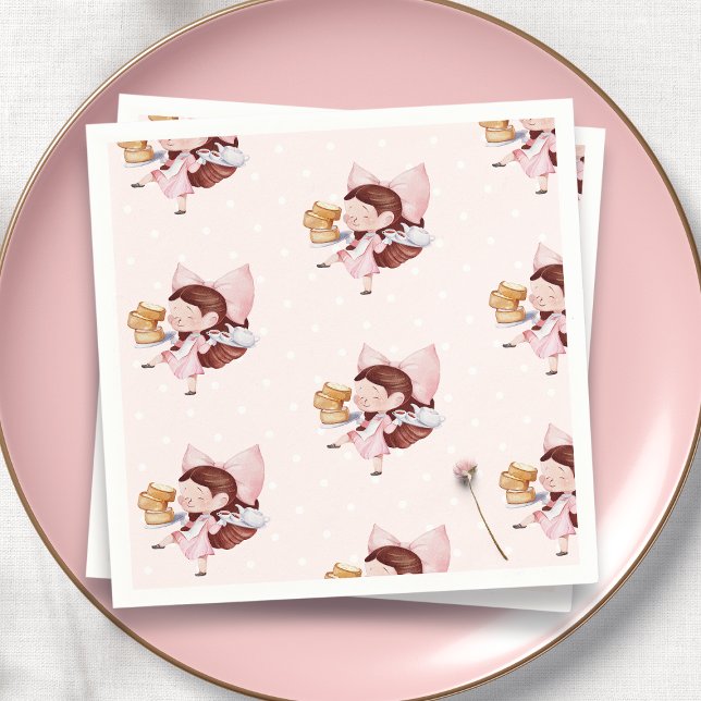 Servilleta De Papel Cumpleaños de la hora del té y el pastel (Subido por el creador)