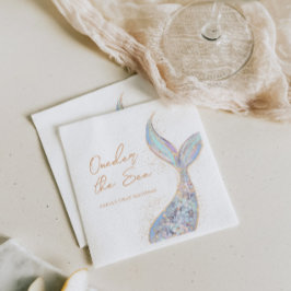 Servilleta De Papel Cumpleaños de la Mermaid Tail