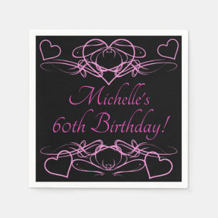 Servilleta De Papel Cumpleaños de la mujer