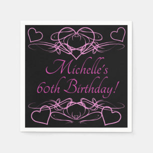 Servilleta De Papel Cumpleaños de la mujer