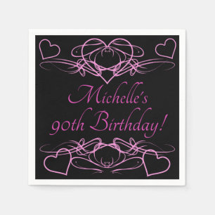 Servilleta De Papel Cumpleaños de la mujer 90