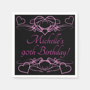Servilleta De Papel Cumpleaños de la mujer 90