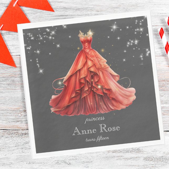 Servilleta De Papel Cumpleaños de la Princesa Real (Subido por el creador)