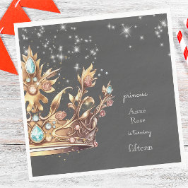 Servilleta De Papel Cumpleaños de la Princesa Real