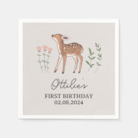 Cumpleaños de las flores de Woodland Fawn