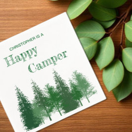 Servilleta De Papel Cumpleaños de los Árboles de Woodland