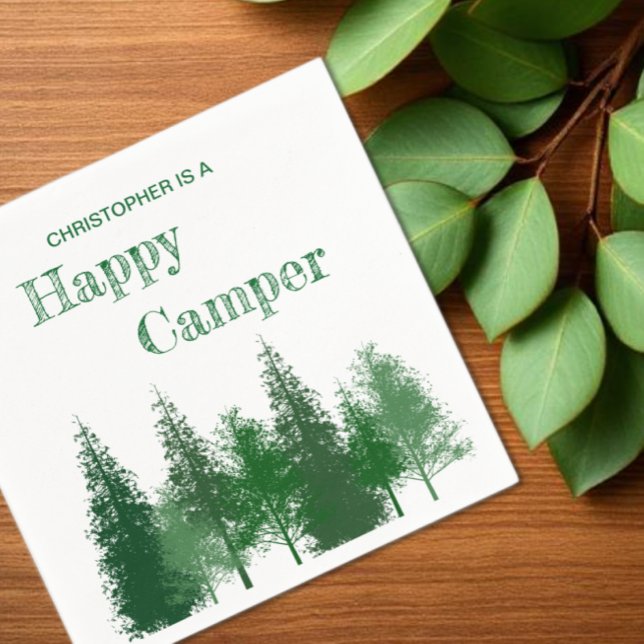 Servilleta De Papel Cumpleaños de los Árboles de Woodland (Subido por el creador)