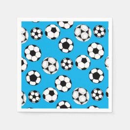 Servilleta De Papel Cumpleaños de los chicos de fútbol | EDAD DEL PERS