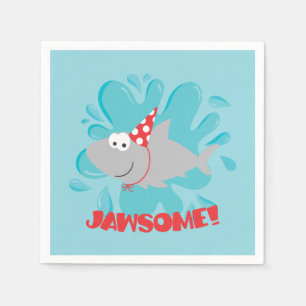 Servilleta De Papel Cumpleaños de los Tiburones