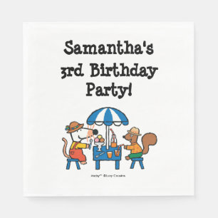 Servilleta De Papel Cumpleaños de Maisy y de Cyril