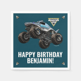 Servilleta De Papel Cumpleaños de Monster Jam Megalodon