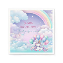 Cumpleaños de niña momento mágico unicornio arcoír