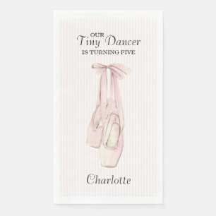 Servilleta De Papel Cumpleaños de niñas Bailarina Rosa Tiny Dancer