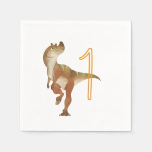 Servilleta De Papel Cumpleaños de niño dinosaurio