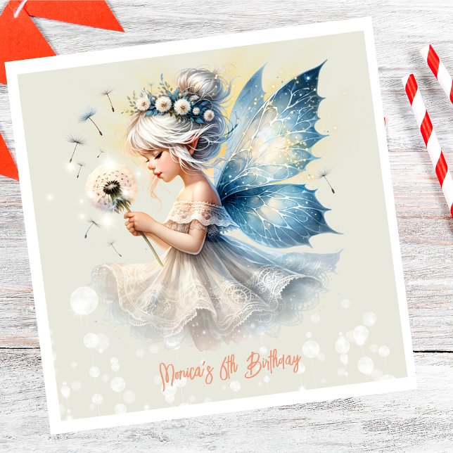Servilleta De Papel cumpleaños de niños de la silueta de Fairy (Subido por el creador)