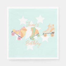 Cumpleaños de patinaje en pastel estrellas