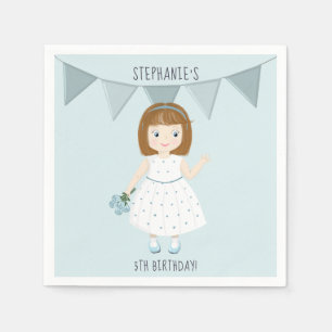 Servilleta De Papel Cumpleaños de Pequeña Flor Silvestre