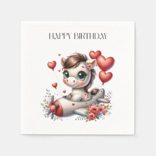 Servilleta De Papel Cumpleaños de Pony Pilot